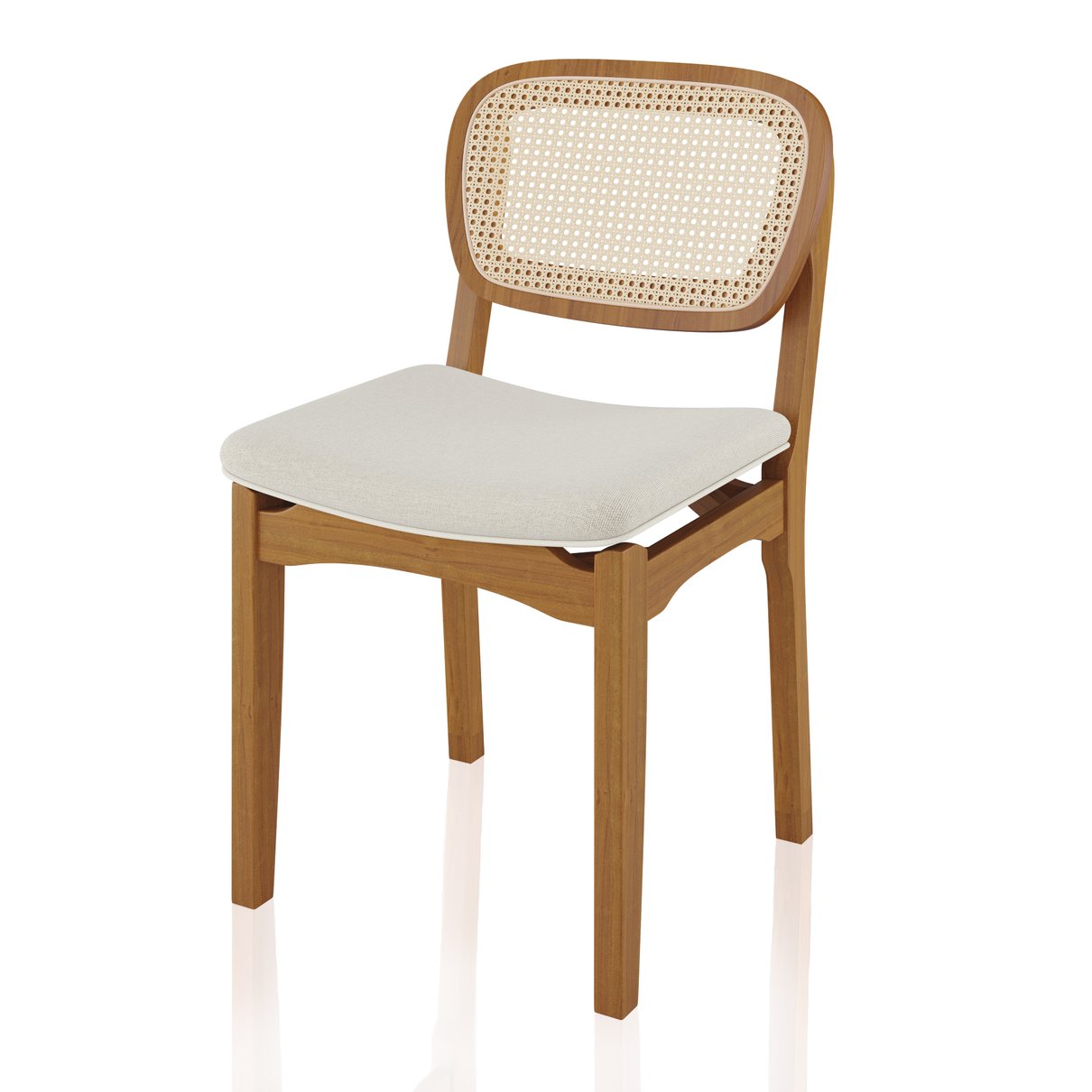 Cadeira Michela de Telinha — Perfeita para Sala de Jantar, Escritório ou Espaço Gourmet