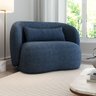 deluxecor 0085 ra poltrona palla tecido linho marinho