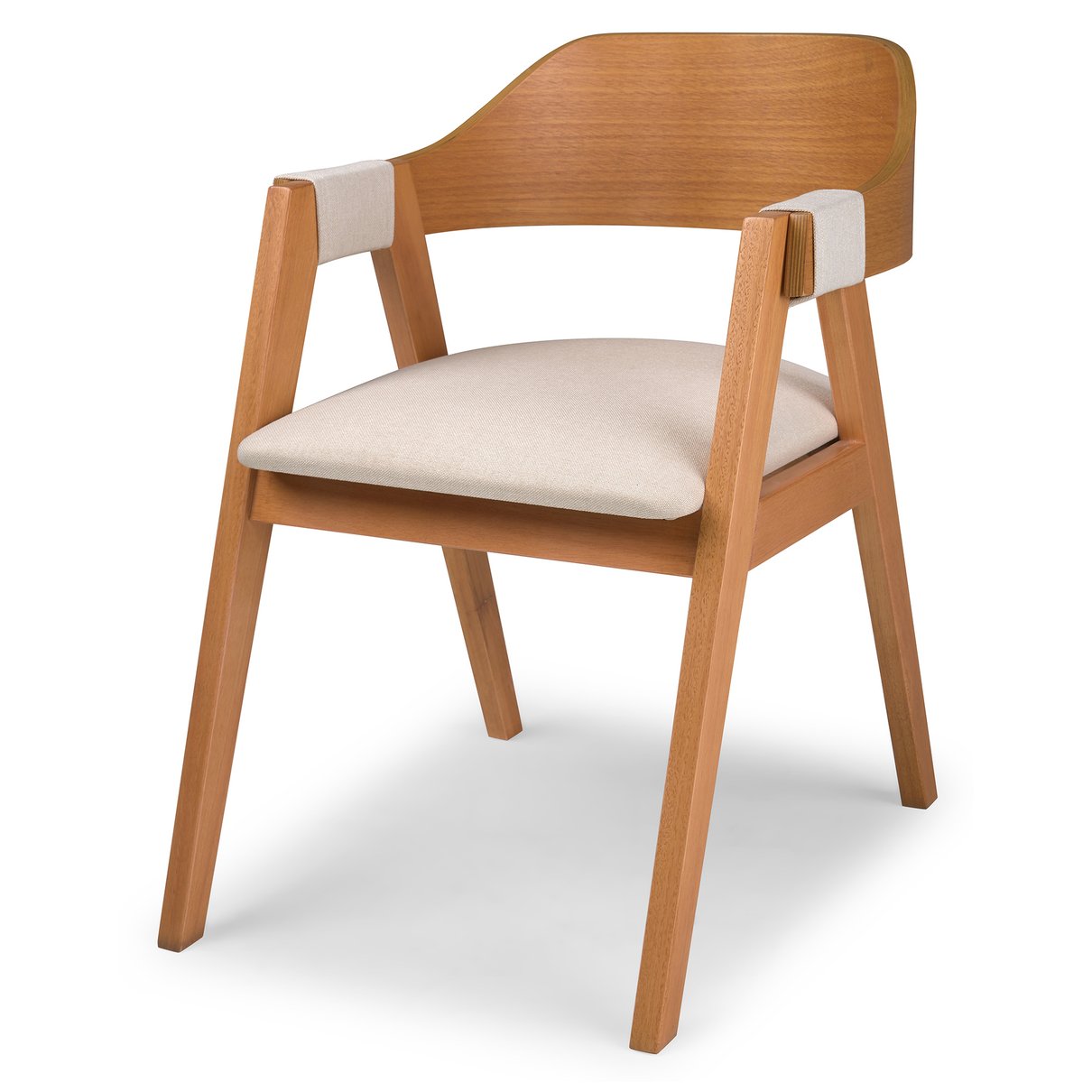 Cadeira Âmbar Madeira Maciça - Design Sofisticado