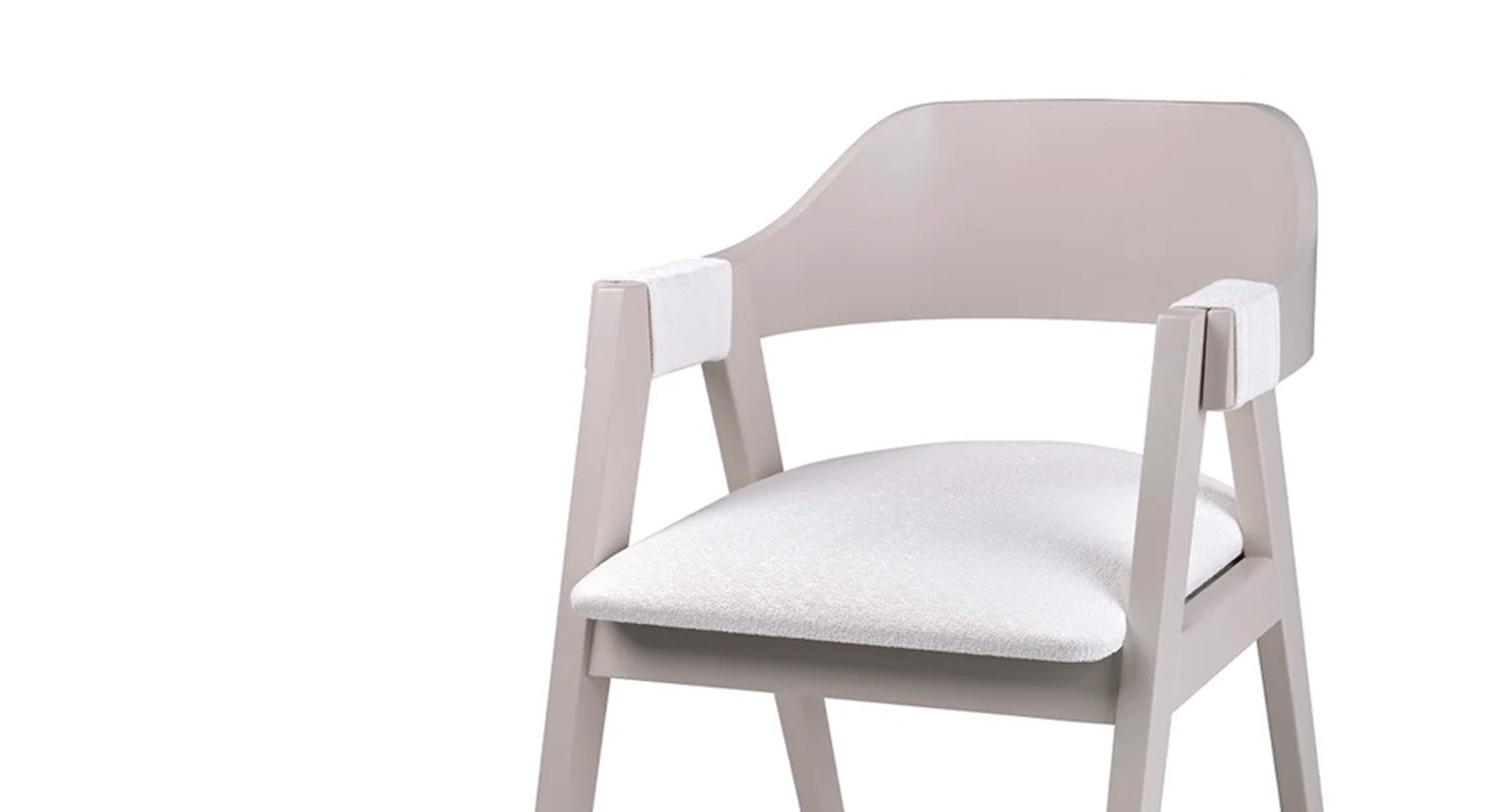 Cadeira &Acirc;mbar em Madeira Maci&ccedil;a cor Fendi Nobre 7886ST-FN