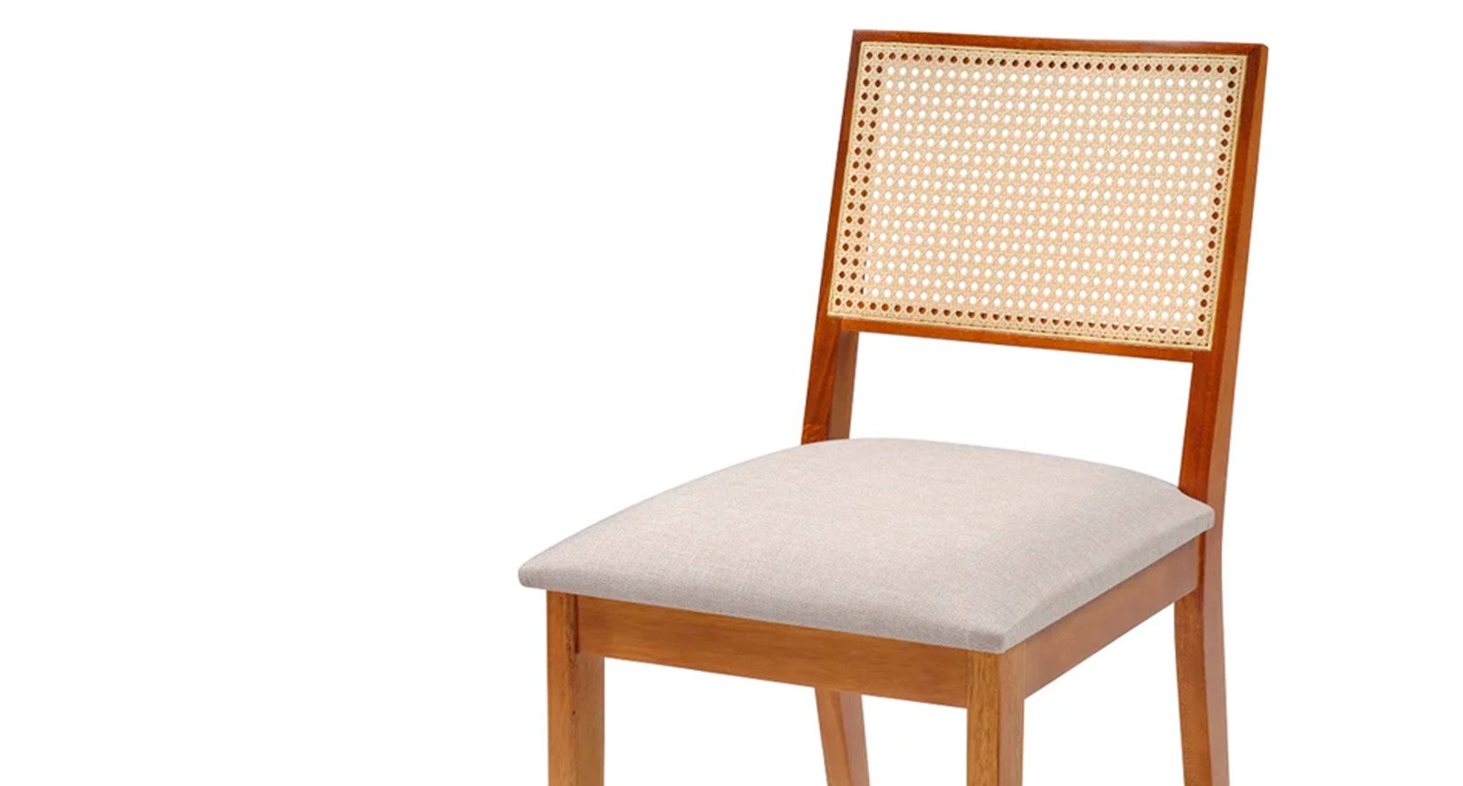 Cadeira de Telinha Alexandria em Madeira Maci&ccedil;a de Eucalipto 9126CA-288