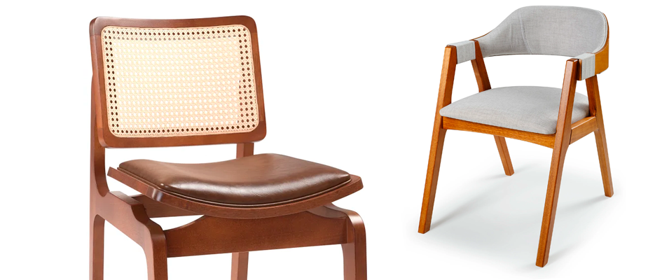 Cadeiras: conforto e est&eacute;tica precisam andar juntos