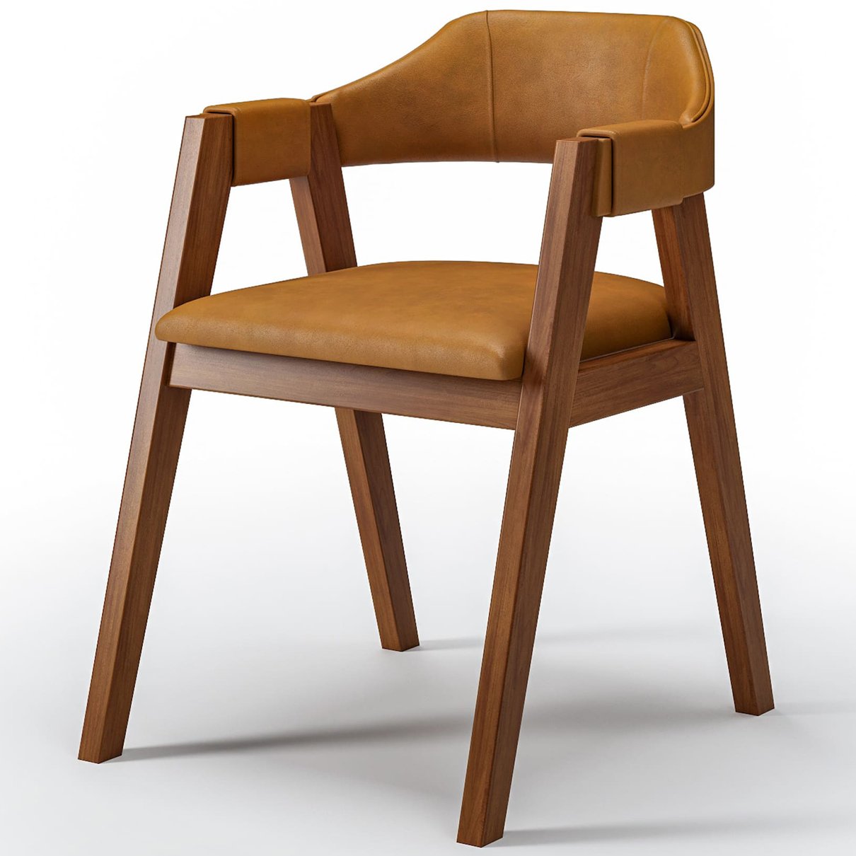 Cadeira Âmbar Madeira Maciça - Design Sofisticado