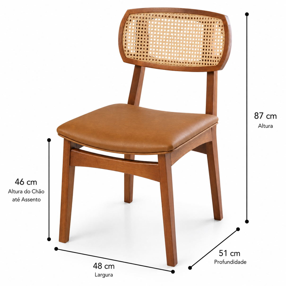Cadeira de Telinha - Charme para Sala de Jantar ou Escritório